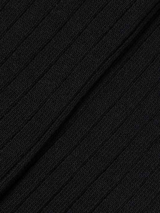 RIBBED SOCKS - BLACK