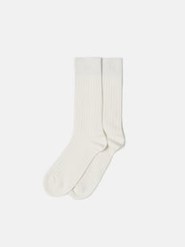 GERIPPTE SOCKEN – WEISS