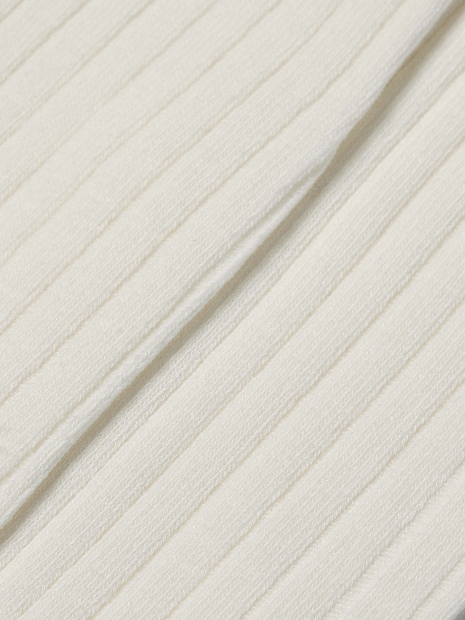 GERIPPTE SOCKEN – WEISS