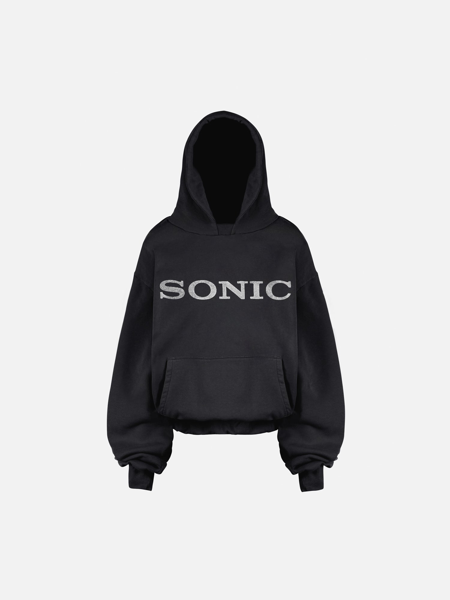 THE SONIC HOODIE - VINTAGE SCHWARZ