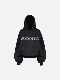 THE SONIC HOODIE - VINTAGE SCHWARZ
