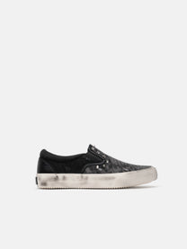 SLIP ON SNEAKER - BLACK LEOPARD