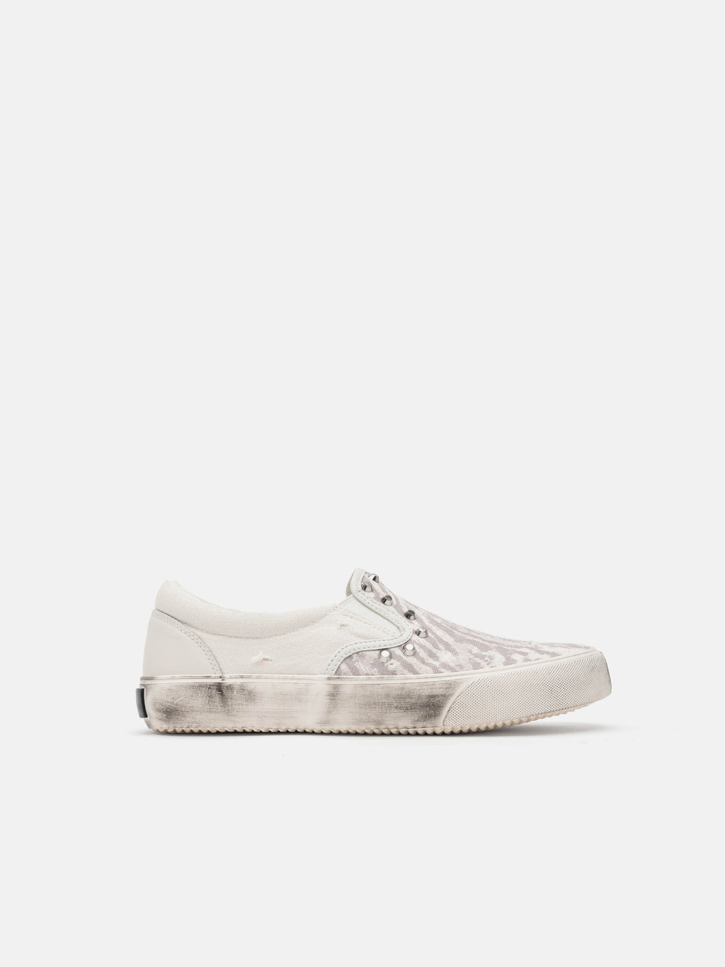 SLIP ON SNEAKER - WHITE LEOPARD