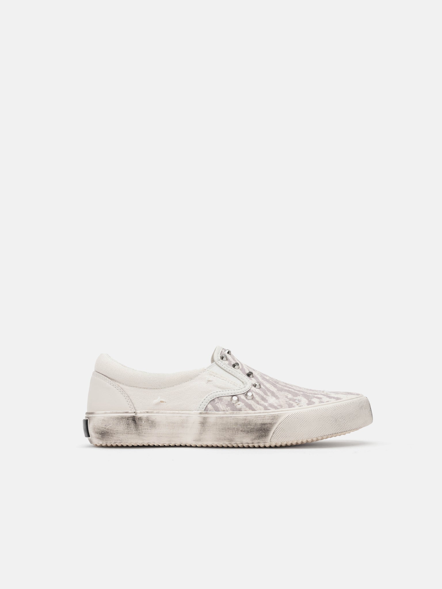 SLIP ON SNEAKER - WHITE LEOPARD