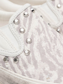 SLIP ON SNEAKER - WHITE LEOPARD
