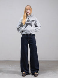 STAR HOODIE - GRAY