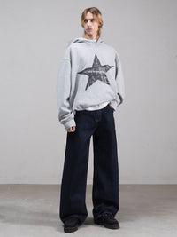 STAR HOODIE - GRAY