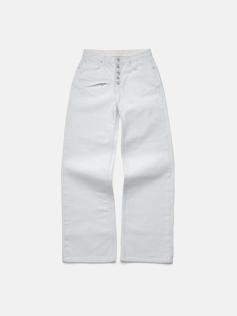 STRAIGHT JEANS - WHITE PAINT