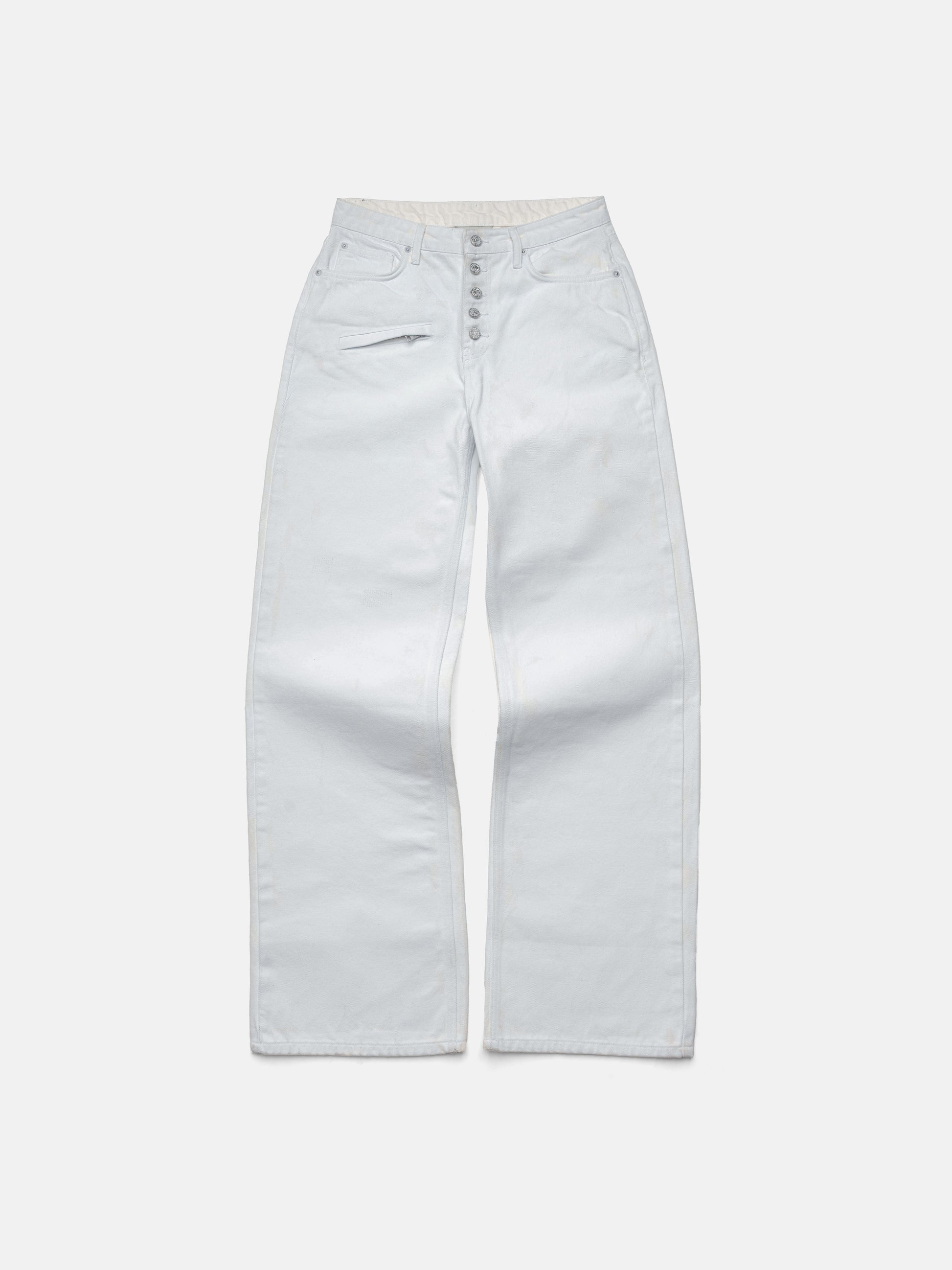 GERADE JEANS – WEISSE LACKE