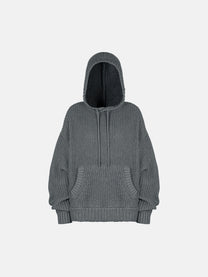 SWEATER HOODIE - GRAY