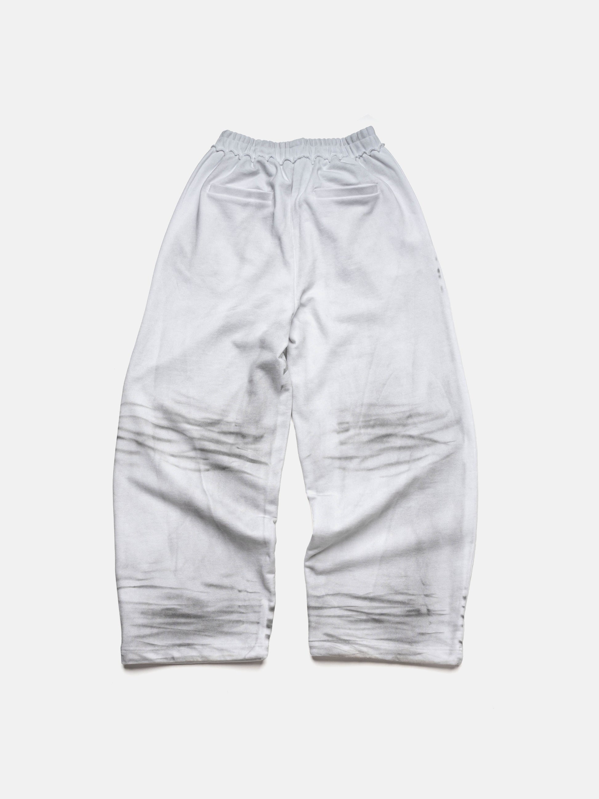 SCHMUTZIGE SPRAY-SWEATPANTS - WEISS