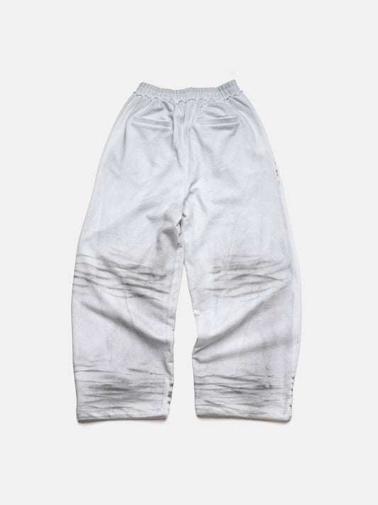DIRTY SPRAY SWEATPANTS - WHITE