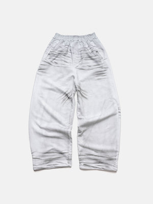 SCHMUTZIGE SPRAY-SWEATPANTS - WEISS