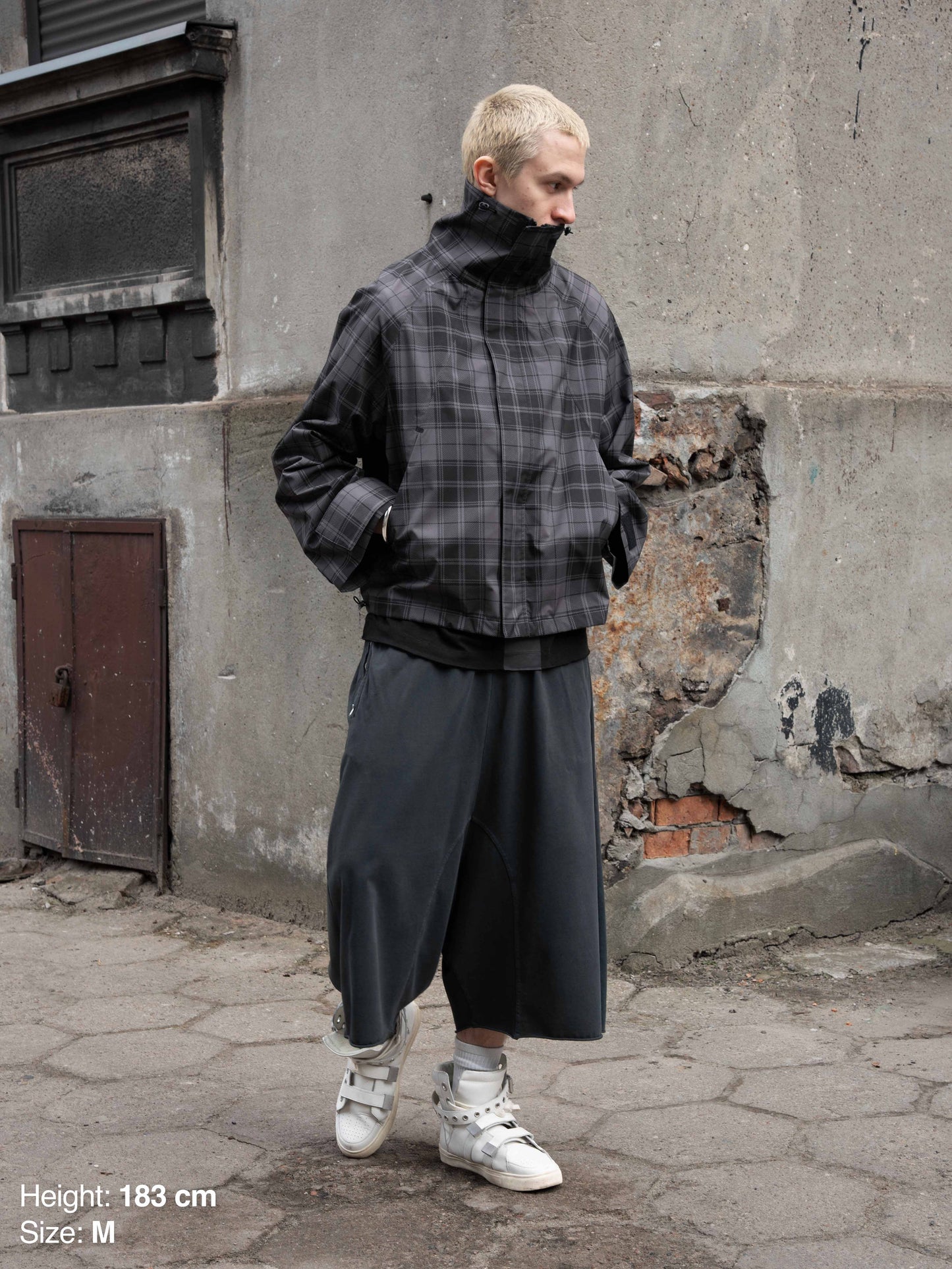 WINDBREAKER JACKET - CHECKERED