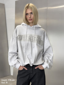 TAPE HOODIE – DIRTY WHITE