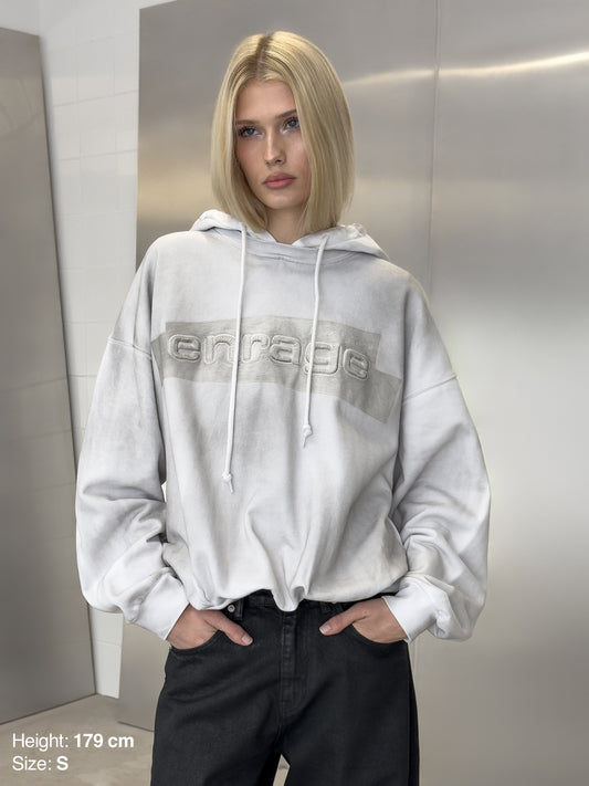 TAPE HOODIE - DIRTY WHITE