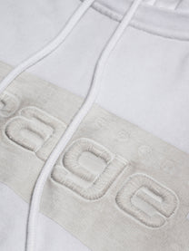 TAPE HOODIE – DIRTY WHITE