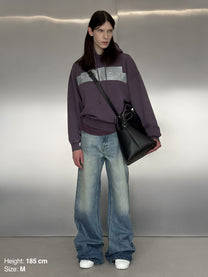 TAPE HOODIE – AUBERGINE