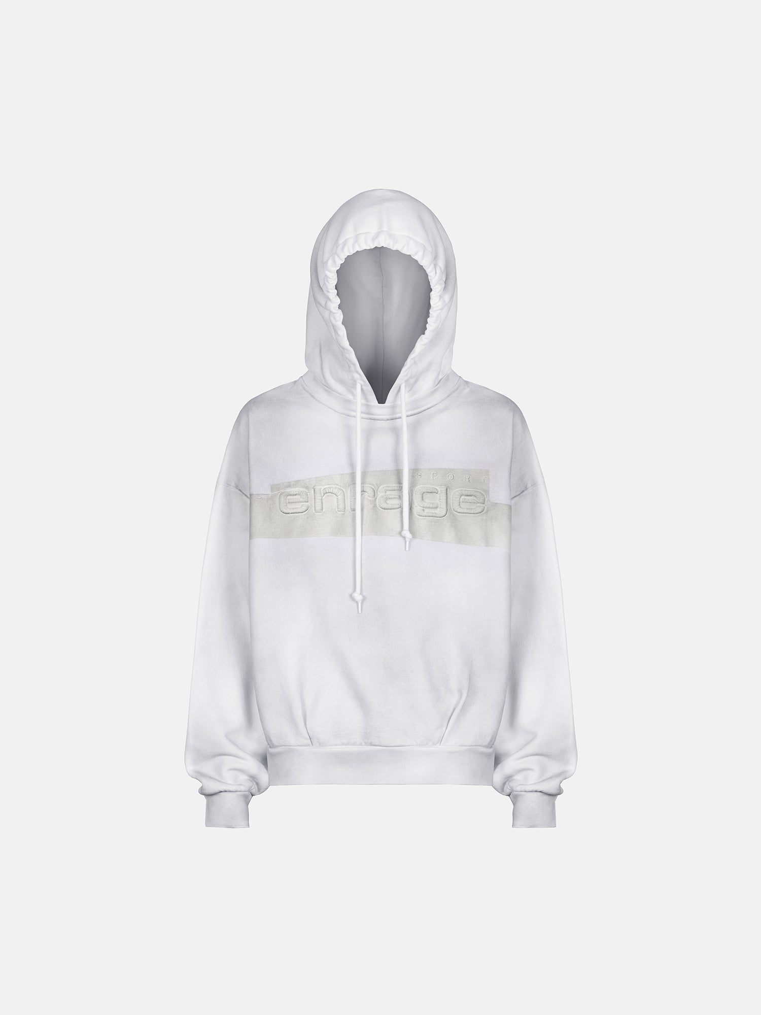 TAPE HOODIE – DIRTY WHITE