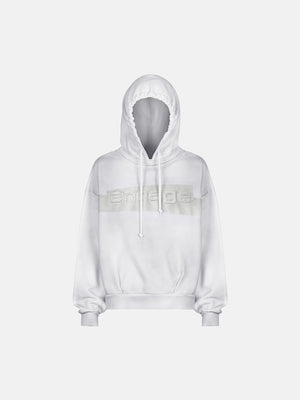 TAPE HOODIE – DIRTY WHITE