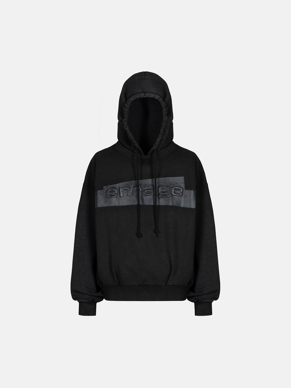TAPE HOODIE - BLACK
