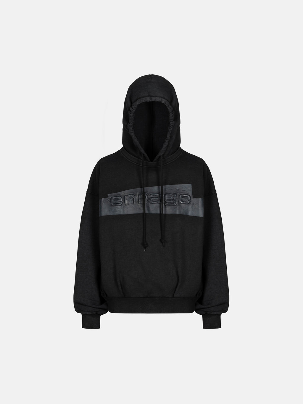 TAPE HOODIE - BLACK