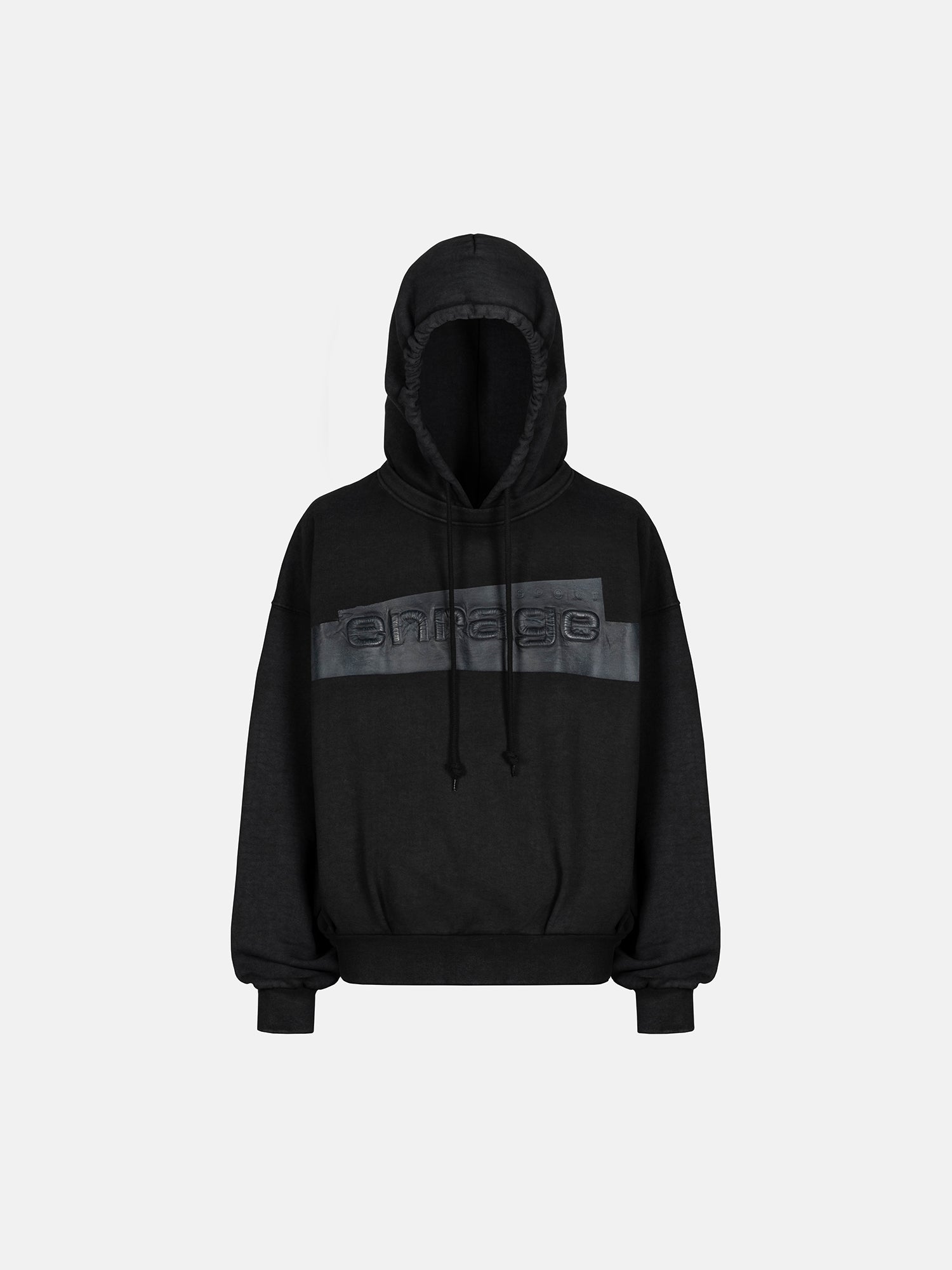 TAPE HOODIE - BLACK