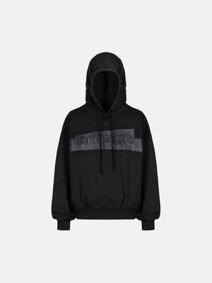 TAPE HOODIE – SCHWARZ