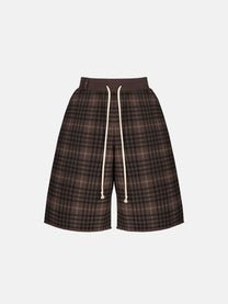 THE BLANC MAXI SHORTS - TARTAN