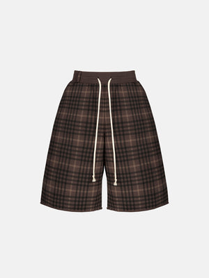 THE BLANC MAXI SHORTS - TARTAN