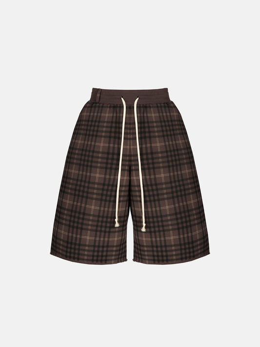 THE BLANC MAXI SHORTS - TARTAN