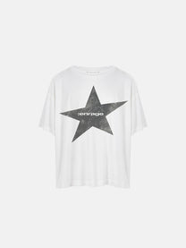 STAR TENCEL TEE - VINTAGE WHITE