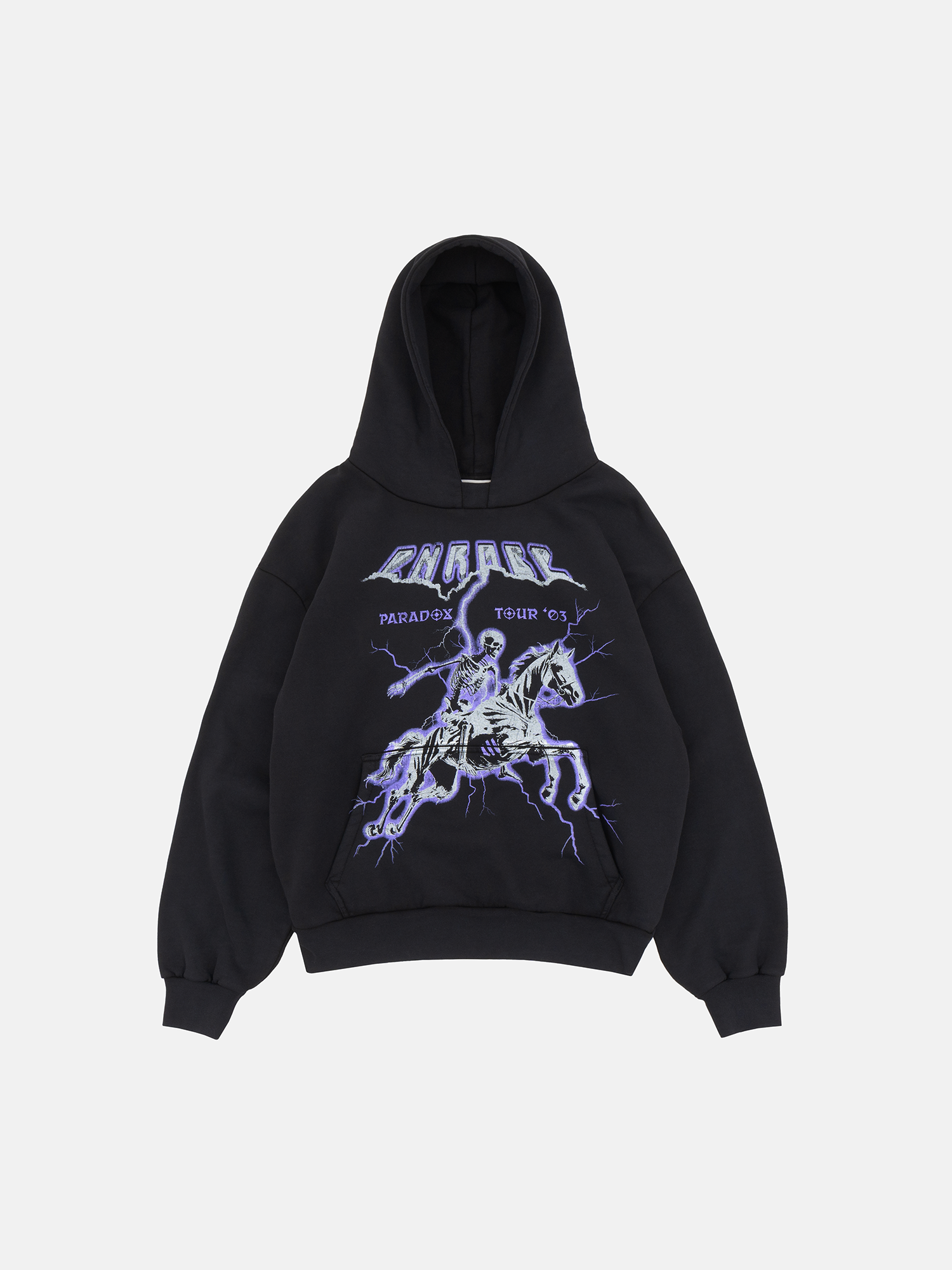 THUNDER HOODIE - VINTAGE SCHWARZ