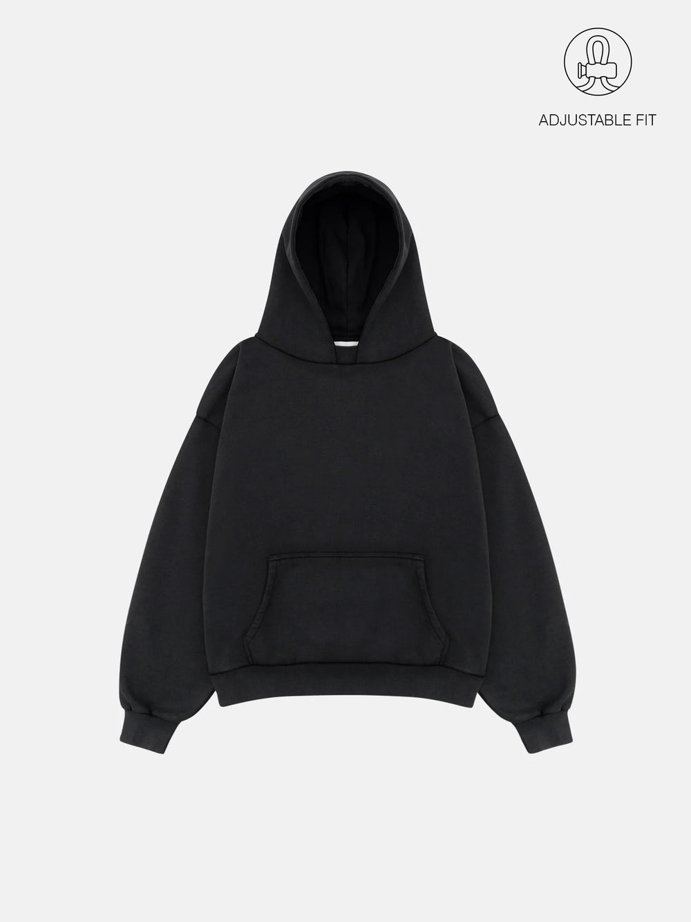 THE BLANC HOODIE - VINTAGE BLACK