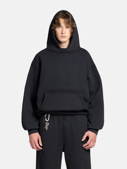 THE BLANC HOODIE - VINTAGE BLACK