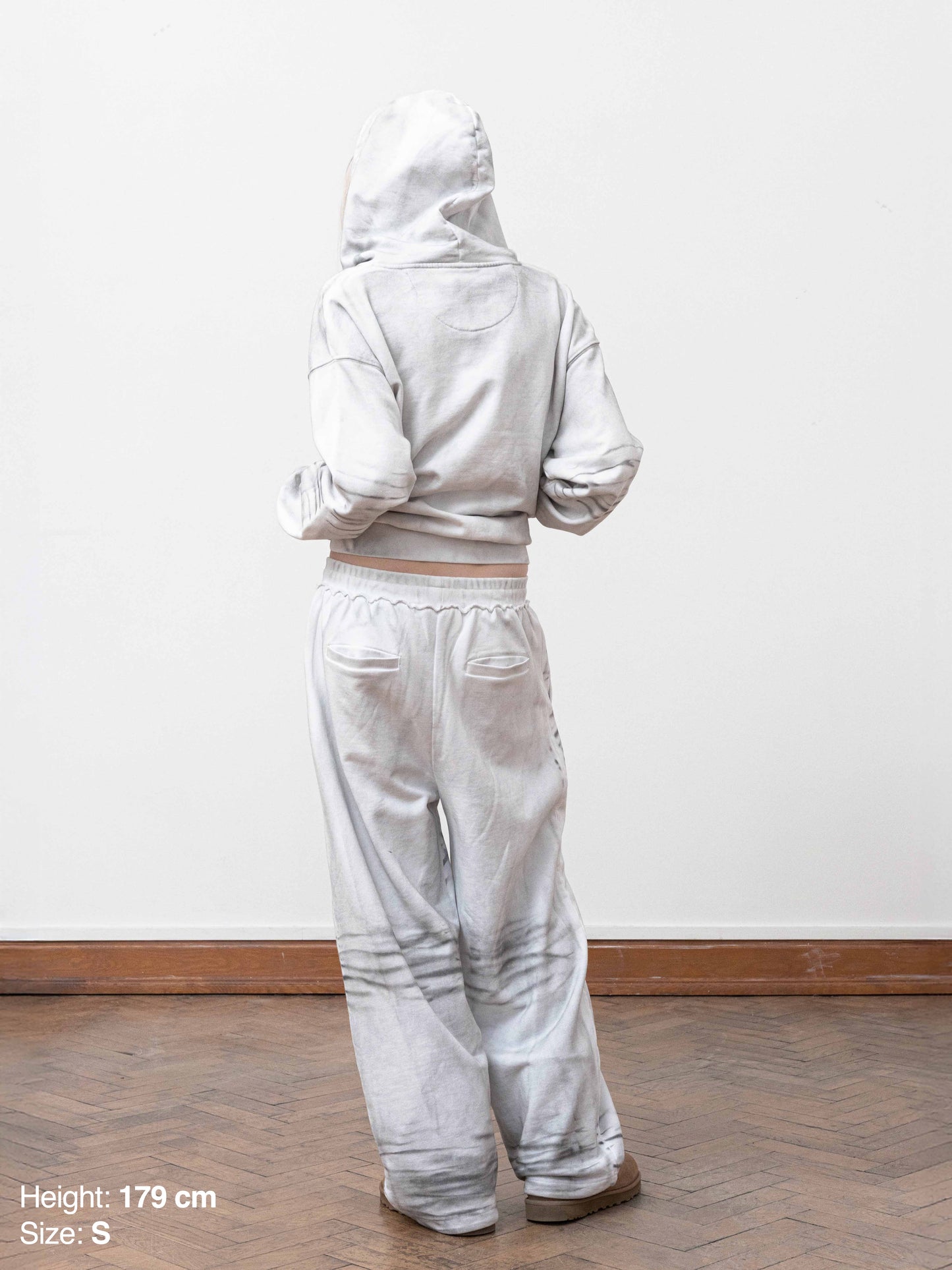 DIRTY SPRAY SWEATPANTS - WHITE