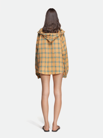 FLANNEL HOODIE - YELLOW