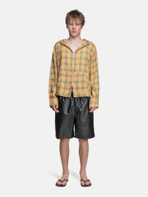FLANEL HOODIE - YELLOW