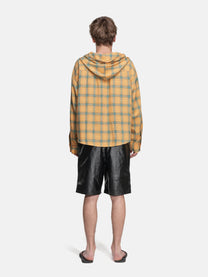 FLANEL HOODIE - YELLOW