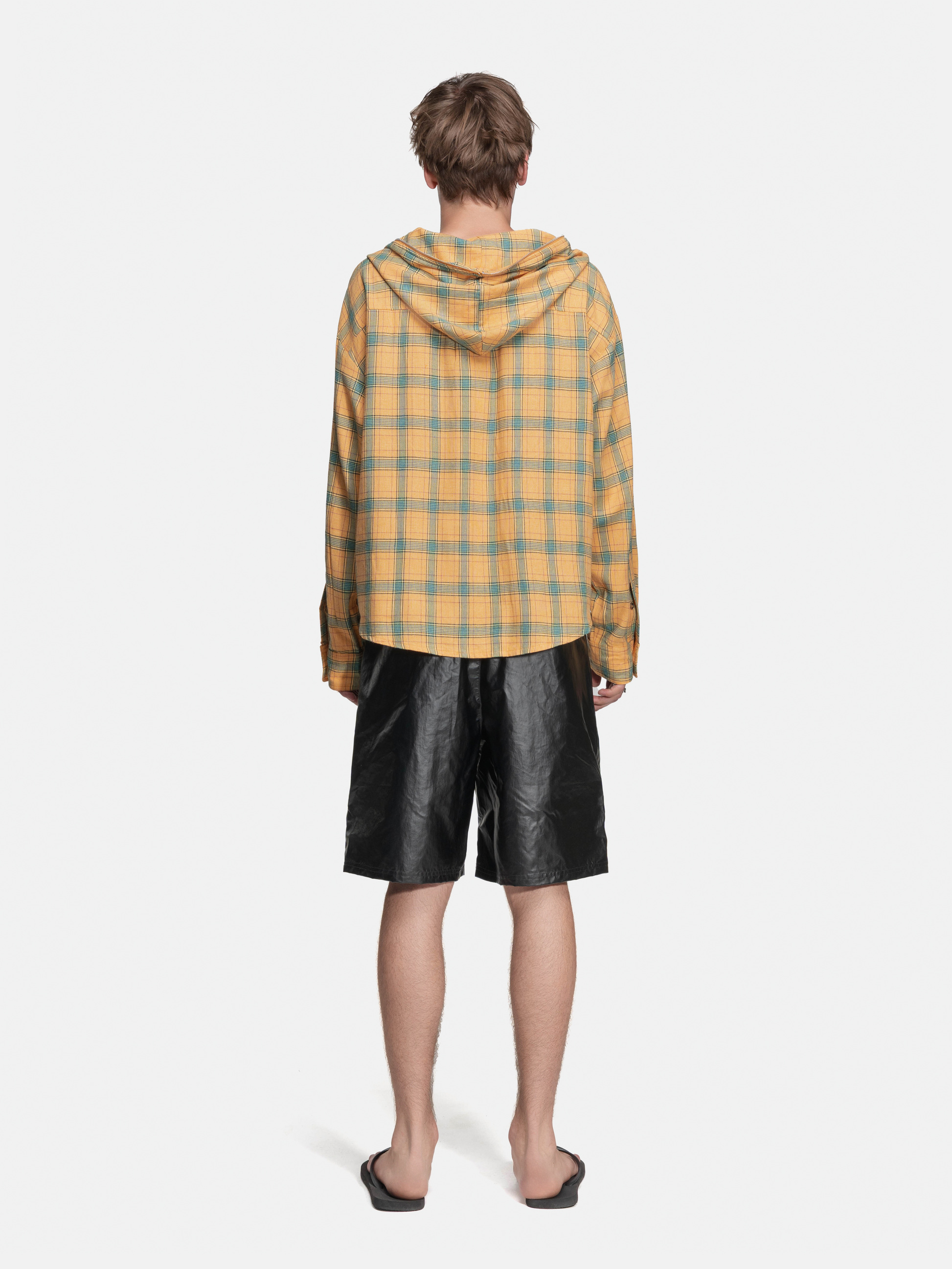FLANNEL HOODIE - YELLOW