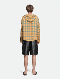 FLANNEL HOODIE - YELLOW
