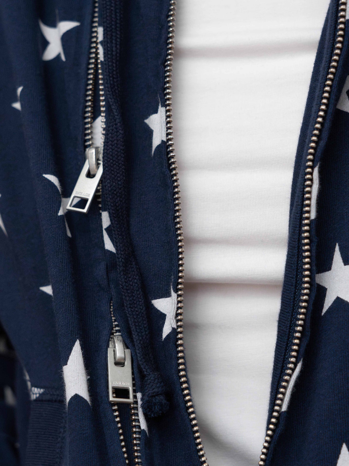 SLIM ZIP HOODIE - STARS